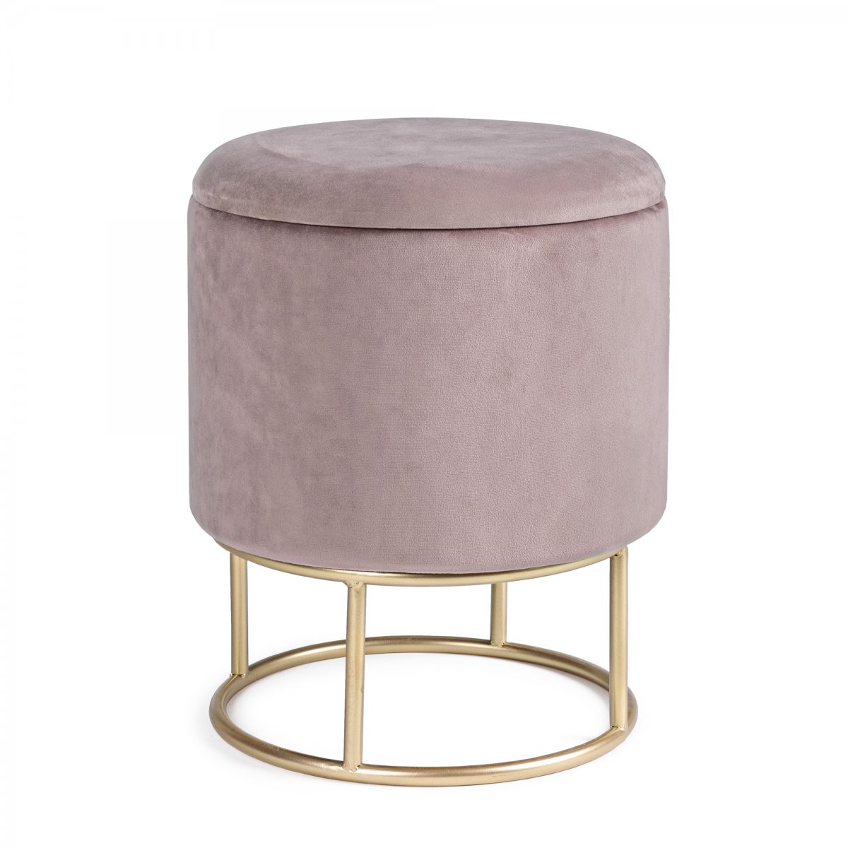 Bizzotto Home Emotion: POUF CONTENITORE POLINA VELLUTO ROSA Bizzotto Home  Emotion